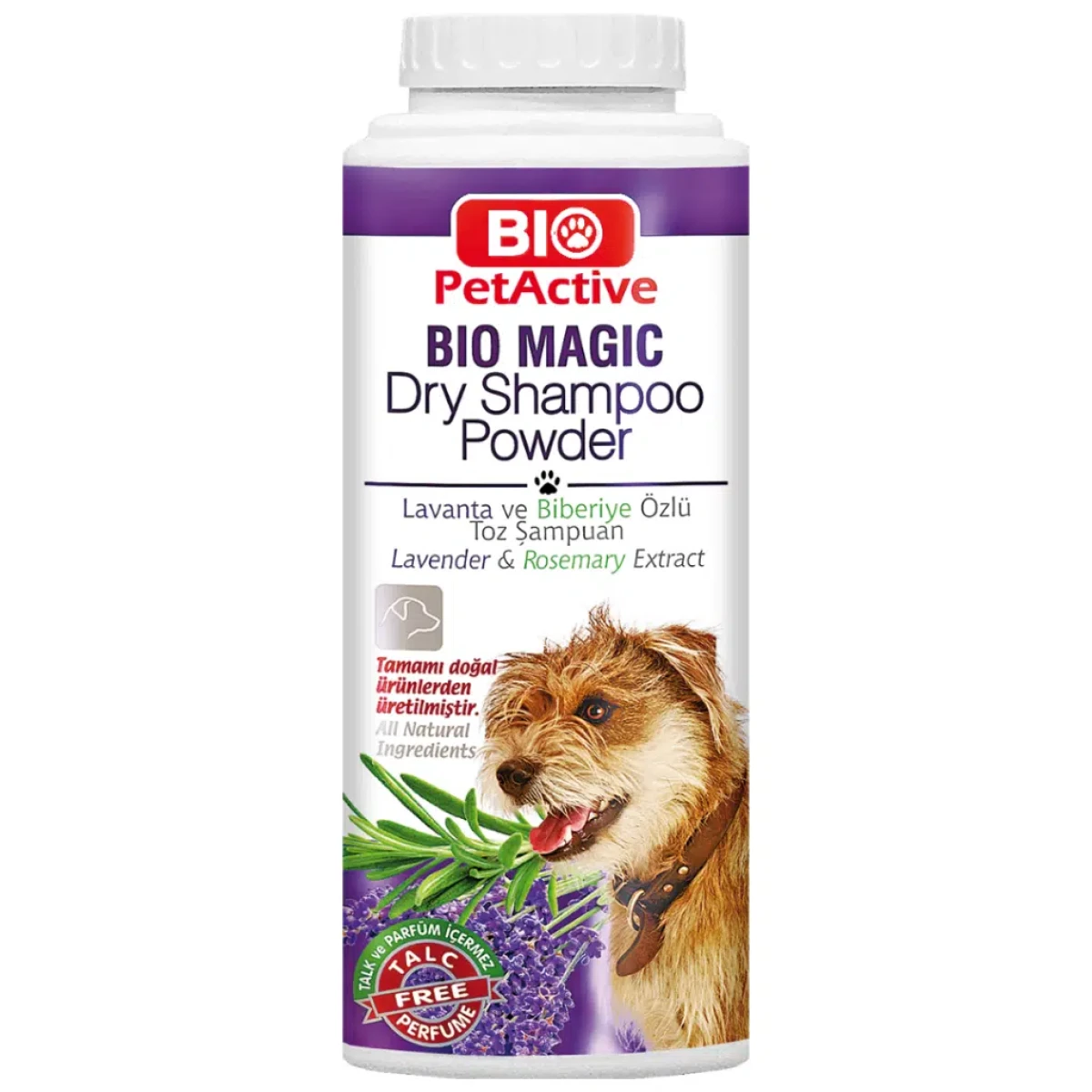 Bio PetActive Bi̇o Magi̇c Lavanta ve Biberiye Özlü Köpek Toz Şampuanı 150 Gr
