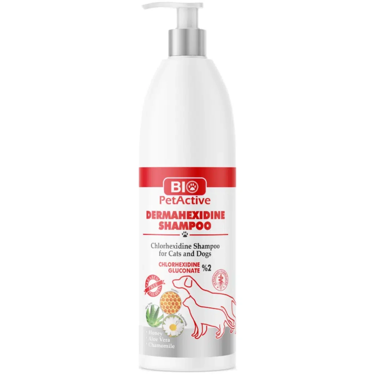 Bio PetActive Dermahexidine Sampoo Kedi ve Köpekler İçin Antiseptik Şampuan 250 ML