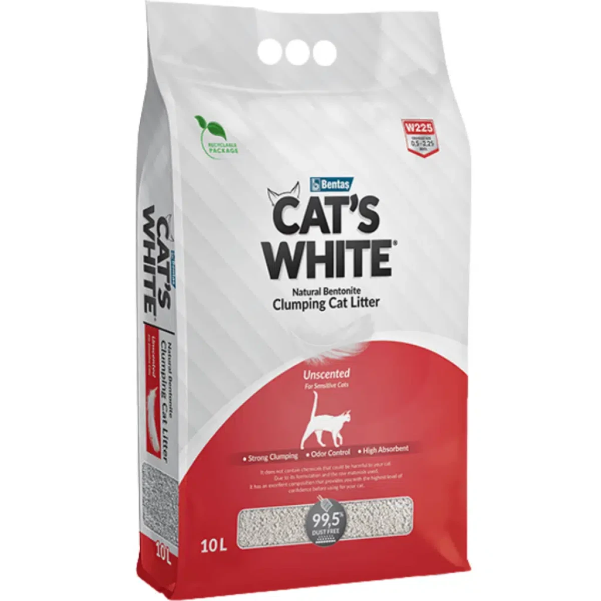 Cat’s White Kokusuz Topaklanan Kedi Kumu 10 Litre