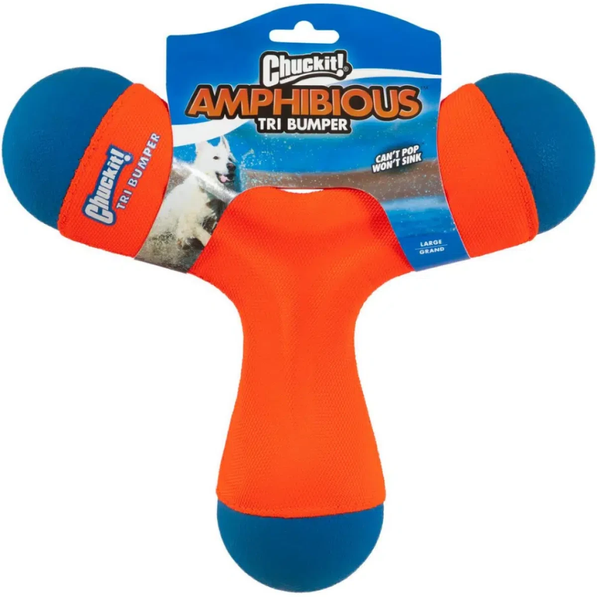 Chuckit! Tri-Bumper Suda Batmayan 3 Kollu Köpek Oyuncağı Büyük Boy