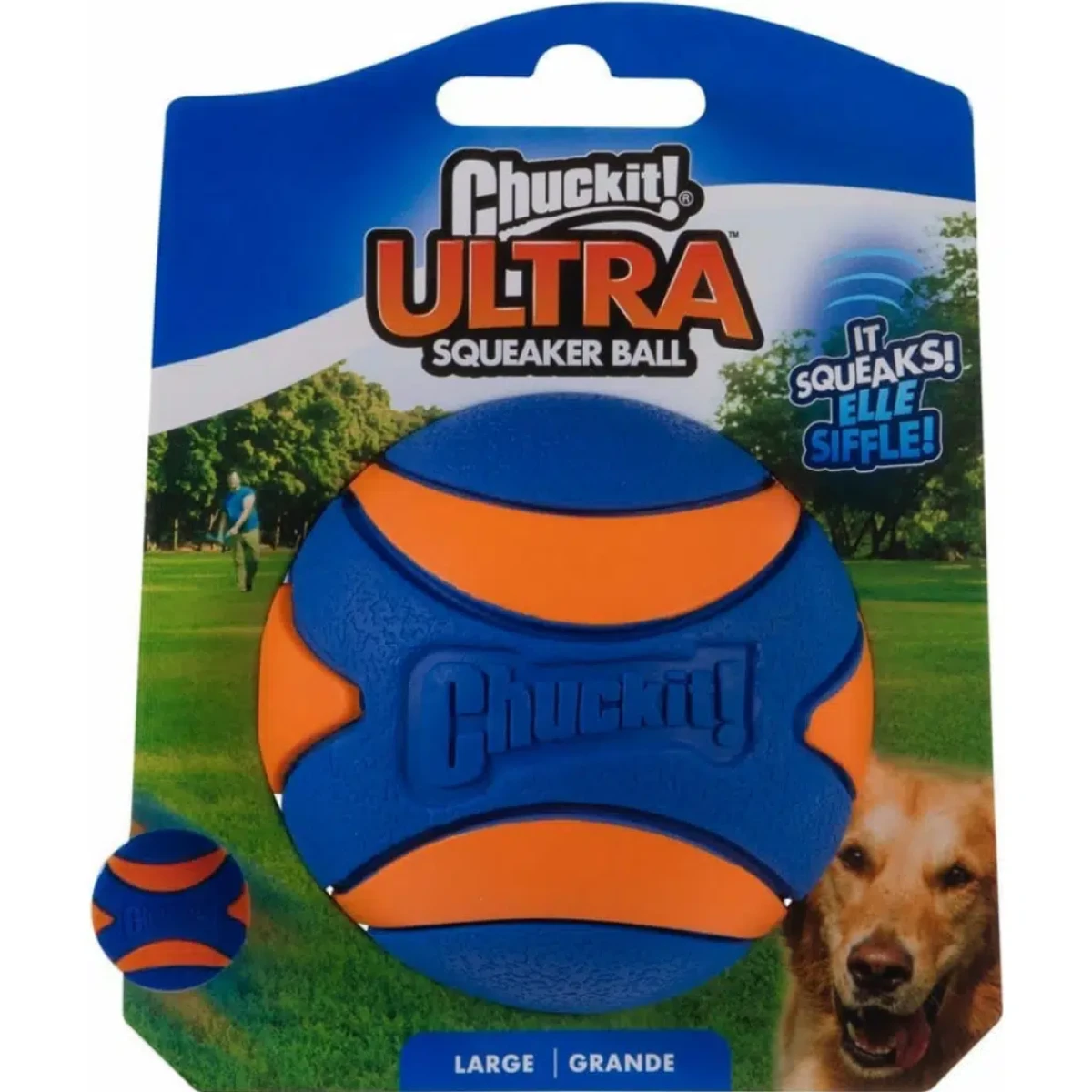 Chuckit! Ultra Squeaker Sesli Köpek Oyun Topu Büyük Boy
