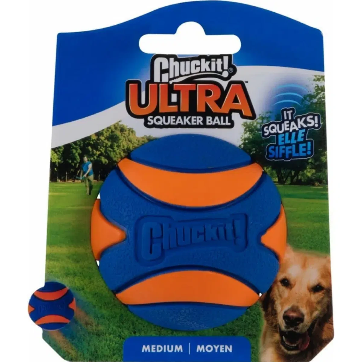 Chuckit! Ultra Squeaker Sesli Köpek Oyun Topu Orta Boy