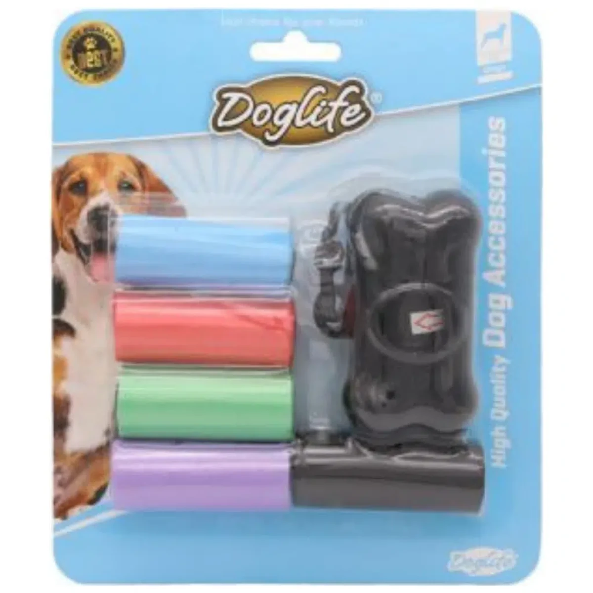 DogLife Köpek Dışkı Poşet Aparatı ve Yedek Poşeti 6 Lı Paket