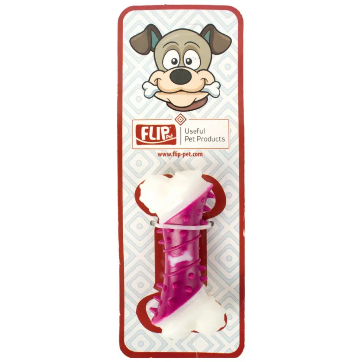 Flip Plastik Dental Kaval Kemik Köpek Oyuncağı 11 Cm