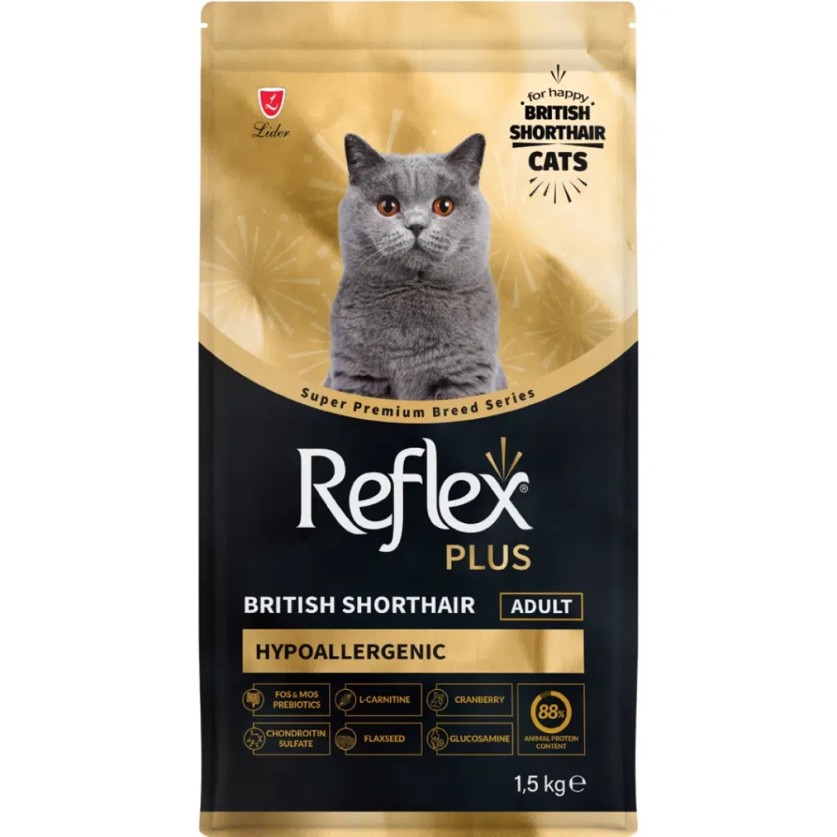 Reflex Plus British Shorthair Yetişkin Kedi Maması 1.5 Kg