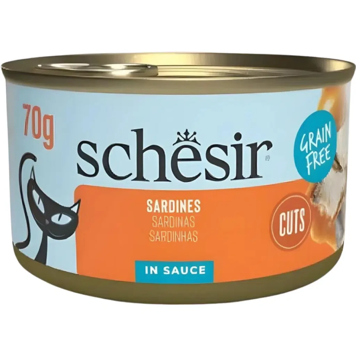 Schesir Sardalyalı Sos İçinde Kedi Konservesi 70 Gr