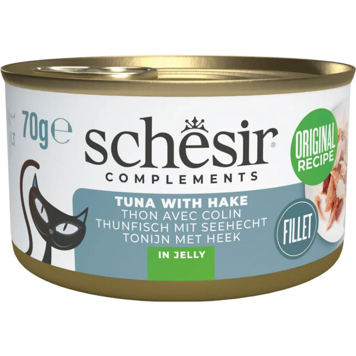 Schesir Ton Balıklı ve Berlam Balıklı Jöle İçinde Kedi Konservesi 70 Gr